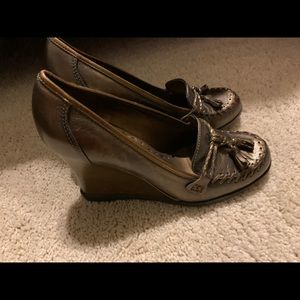 71/2 Bronze Wedge Heels